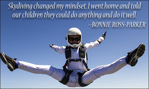 Skydiving quote